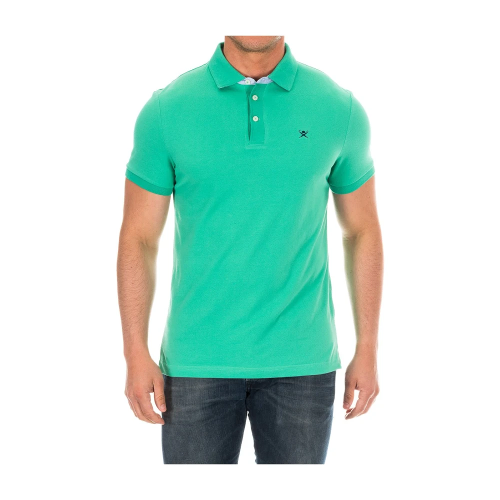 Hackett Men's Green Polo Shirt - Polo Shirts - Xs - Tops