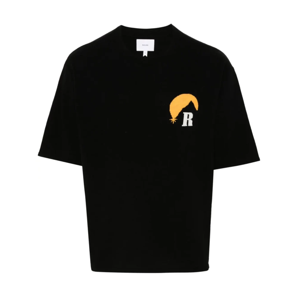 Rhude Moonlight Logo Gebreide Trui Black Heren