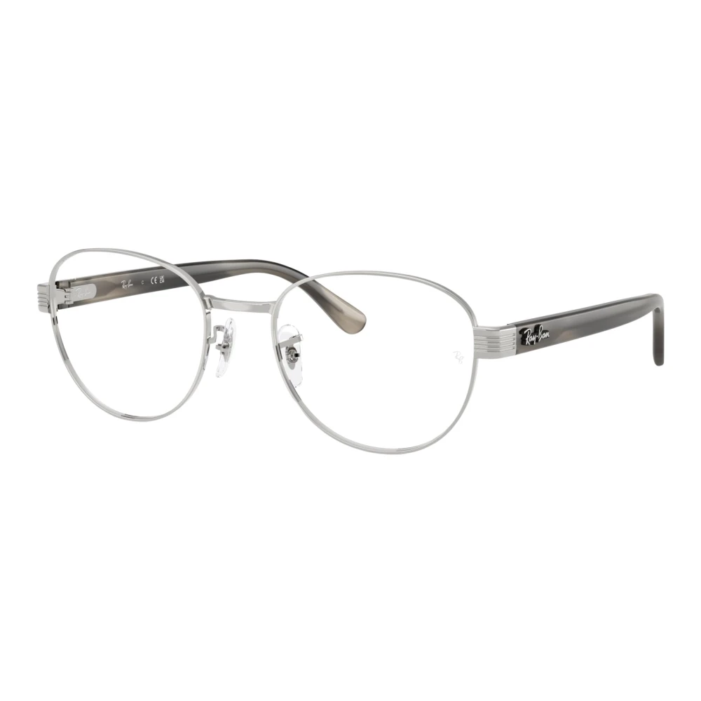 Ray - Ban Unisex Silver Rx6543 2501 Optical Frames Metal Transparent Squared Normal - Image 3