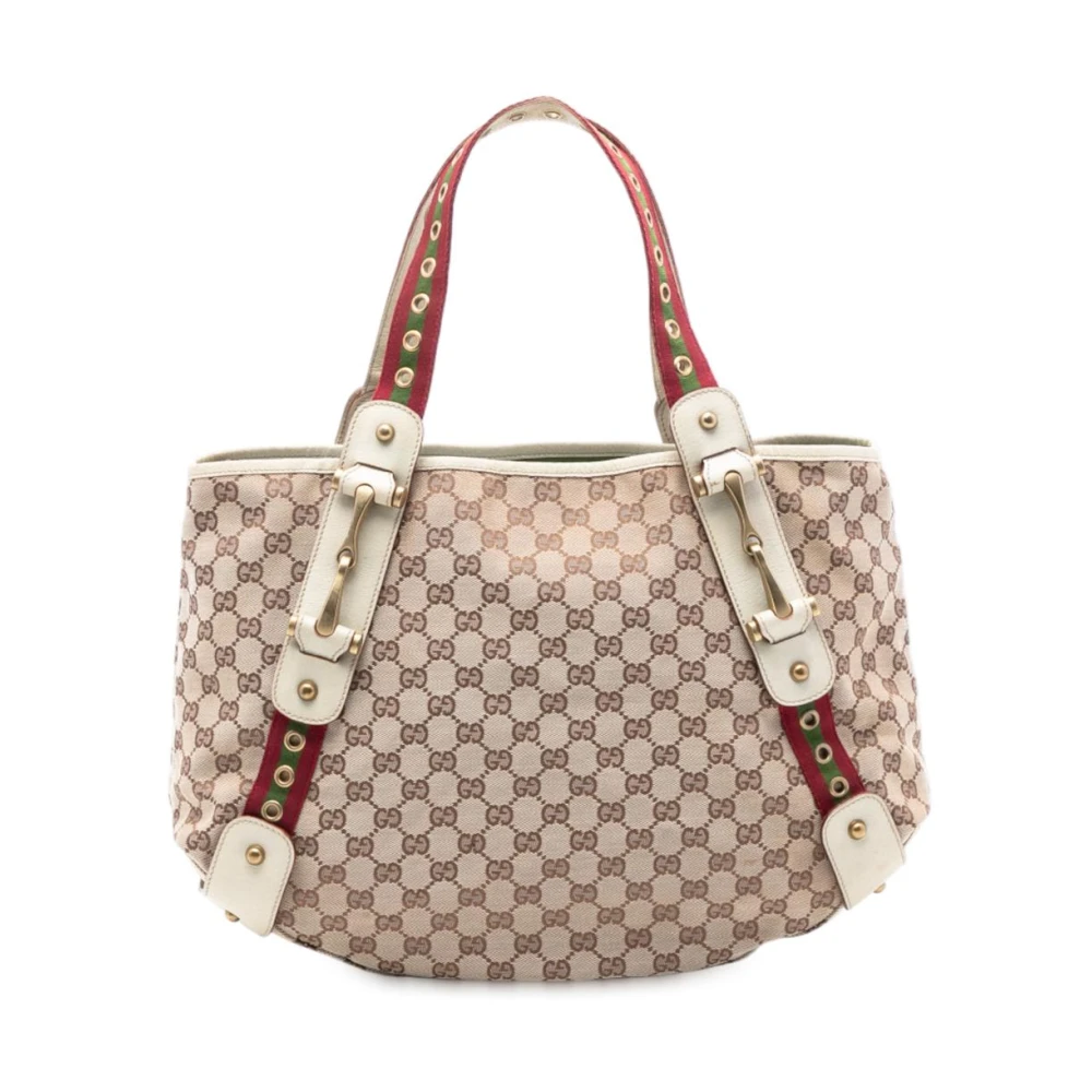 Gucci Vintage Women's Brown Pre-Owned Signature Pattern Tote Bag