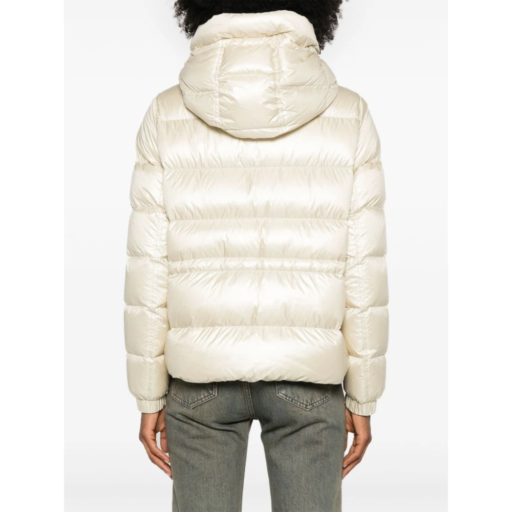 Moncler Witte Jas & Mantel voor Vrouwen White Dames
