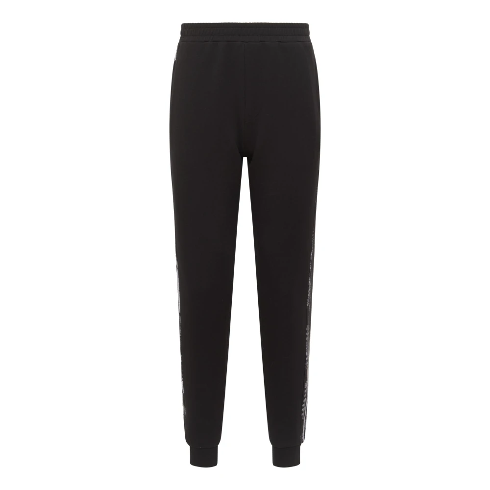 Carlo Colucci Men's Black Tracksuit Trousers - Sweatpants - L - Trousers