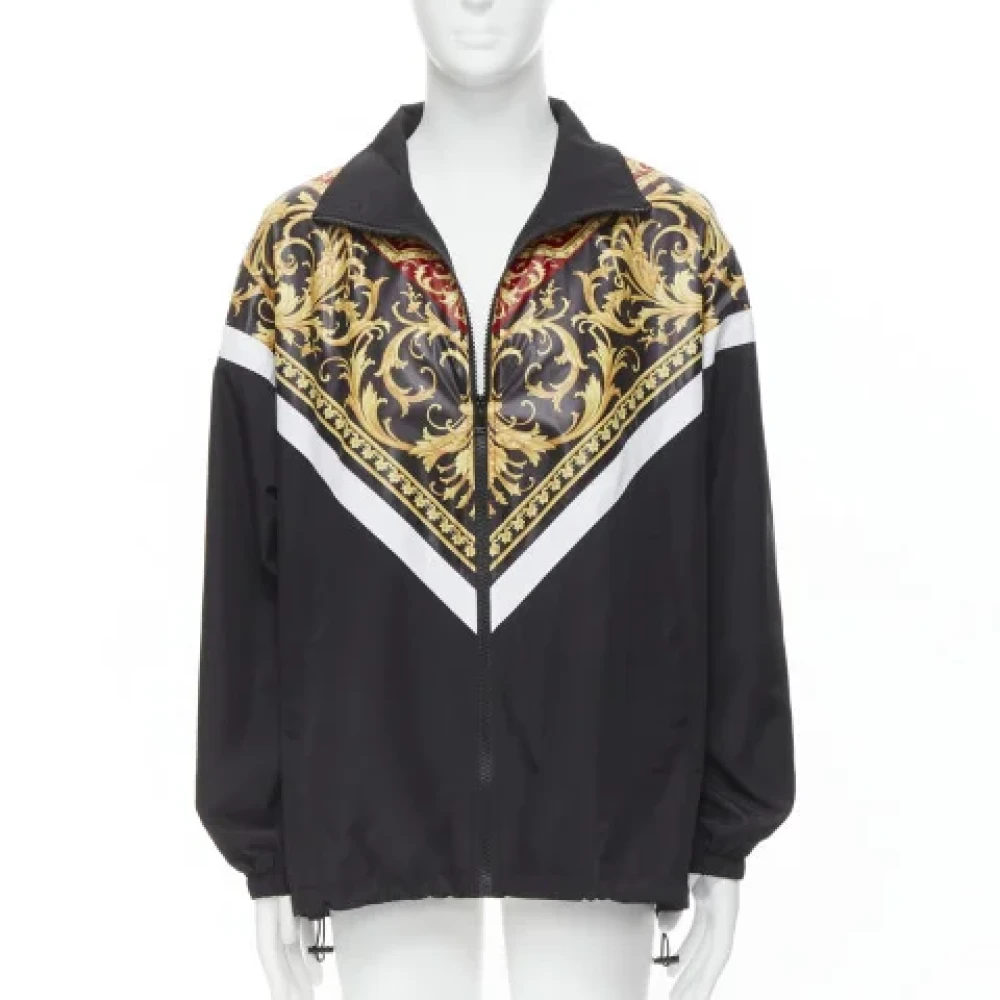 Versace Pre-owned Nylon outerwear Black Dames