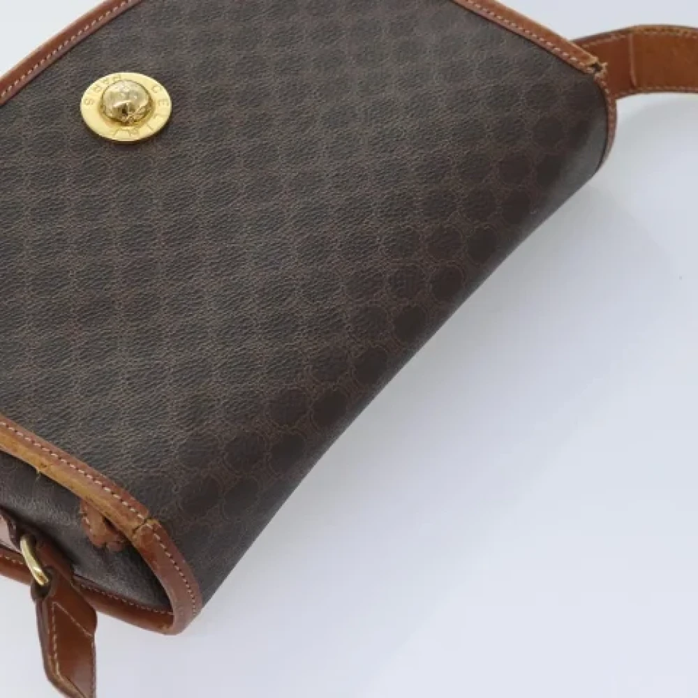 Celine Vintage Pre-owned Canvas shoulder-bags Brown Dames