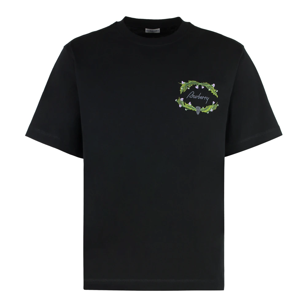 Burberry Ribbad crew-neck T-shirt Black, Herr