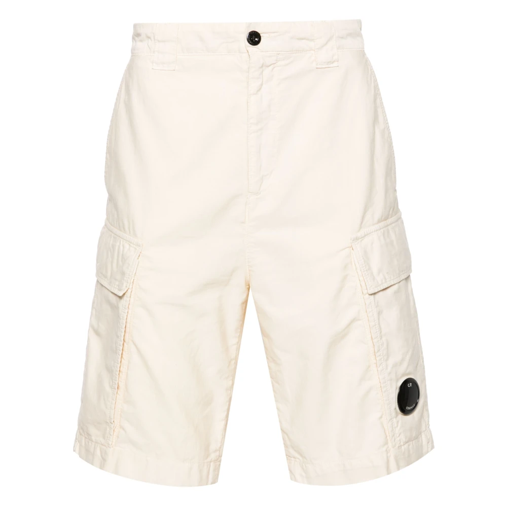 C.P. Company Ottoman Cargo Shorts Beige Heren