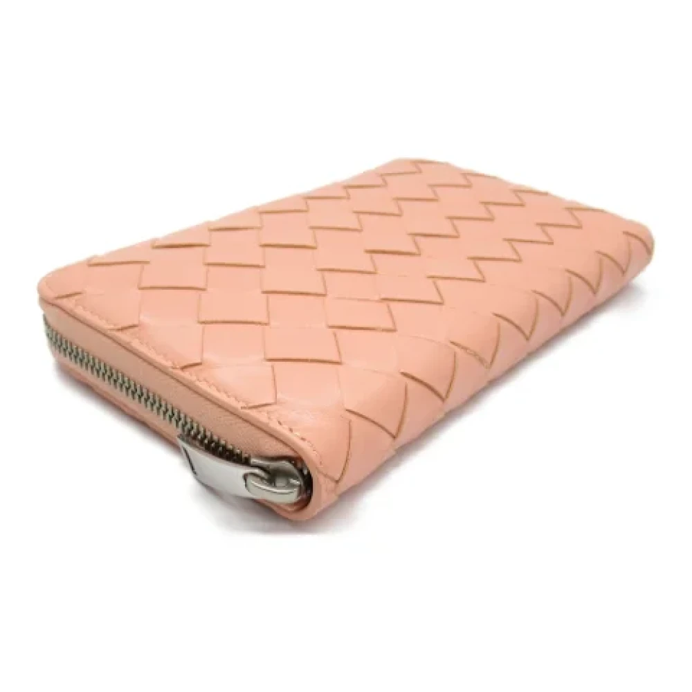 Bottega Veneta Vintage Pre-owned Leather wallets Pink Dames