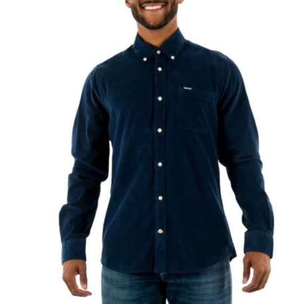 Barbour Ramsey Navy Tartan Shirt Blue Heren