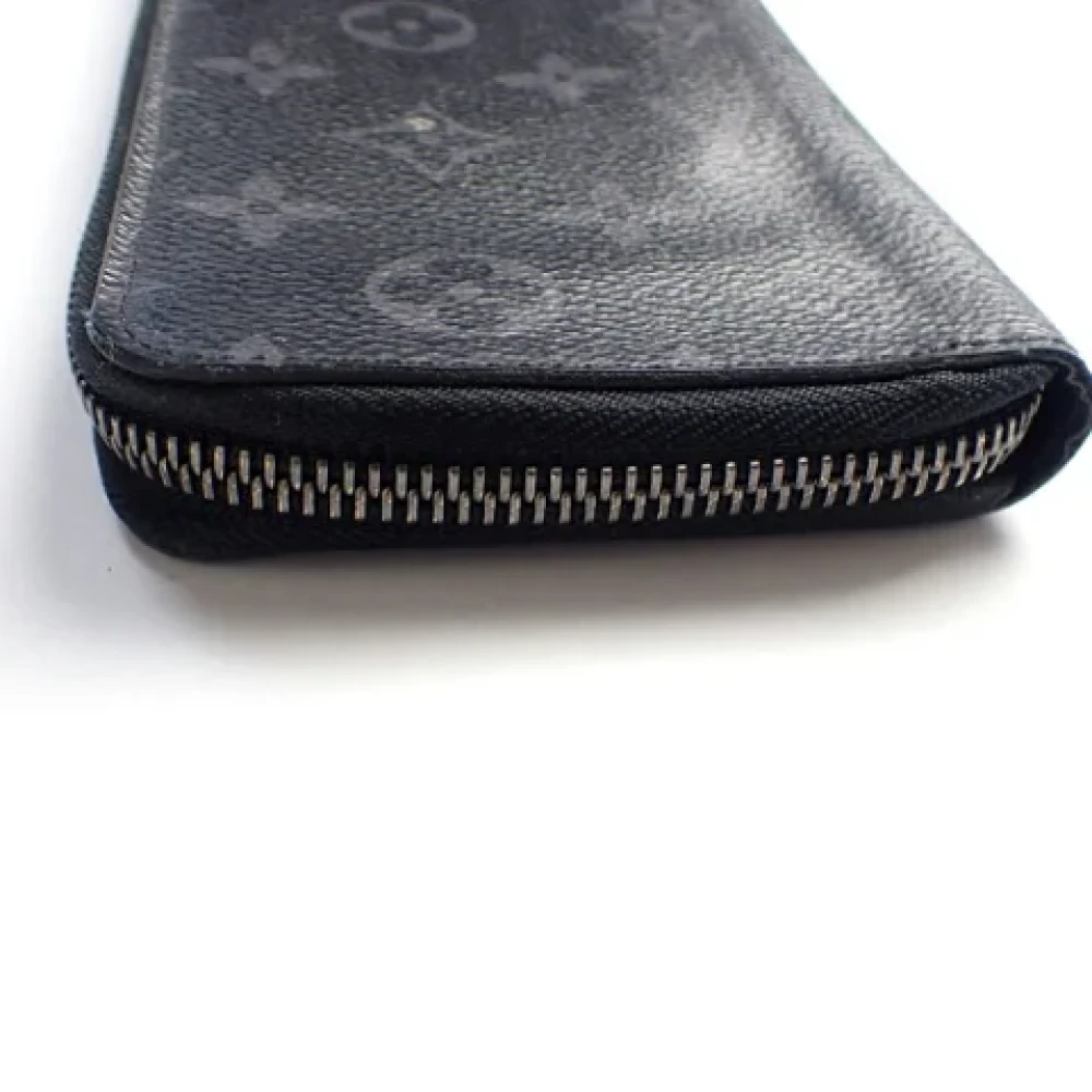 Louis Vuitton Vintage Pre-owned Fabric wallets Black Heren