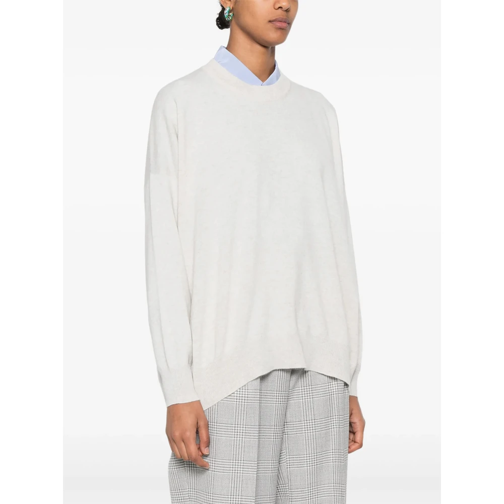 BRUNELLO CUCINELLI Luxe Cashmere Gebreide Kleding Gemaakt in Italië White Dames