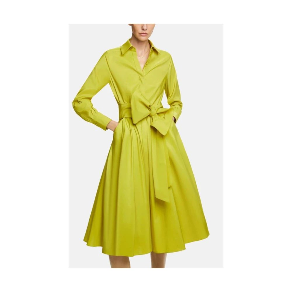 Carolina Herrera Midi Taffeta Overhemdjurk Green Dames