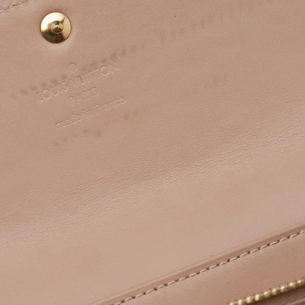 Louis Vuitton Vintage Pre-owned Leather wallets Beige Dames