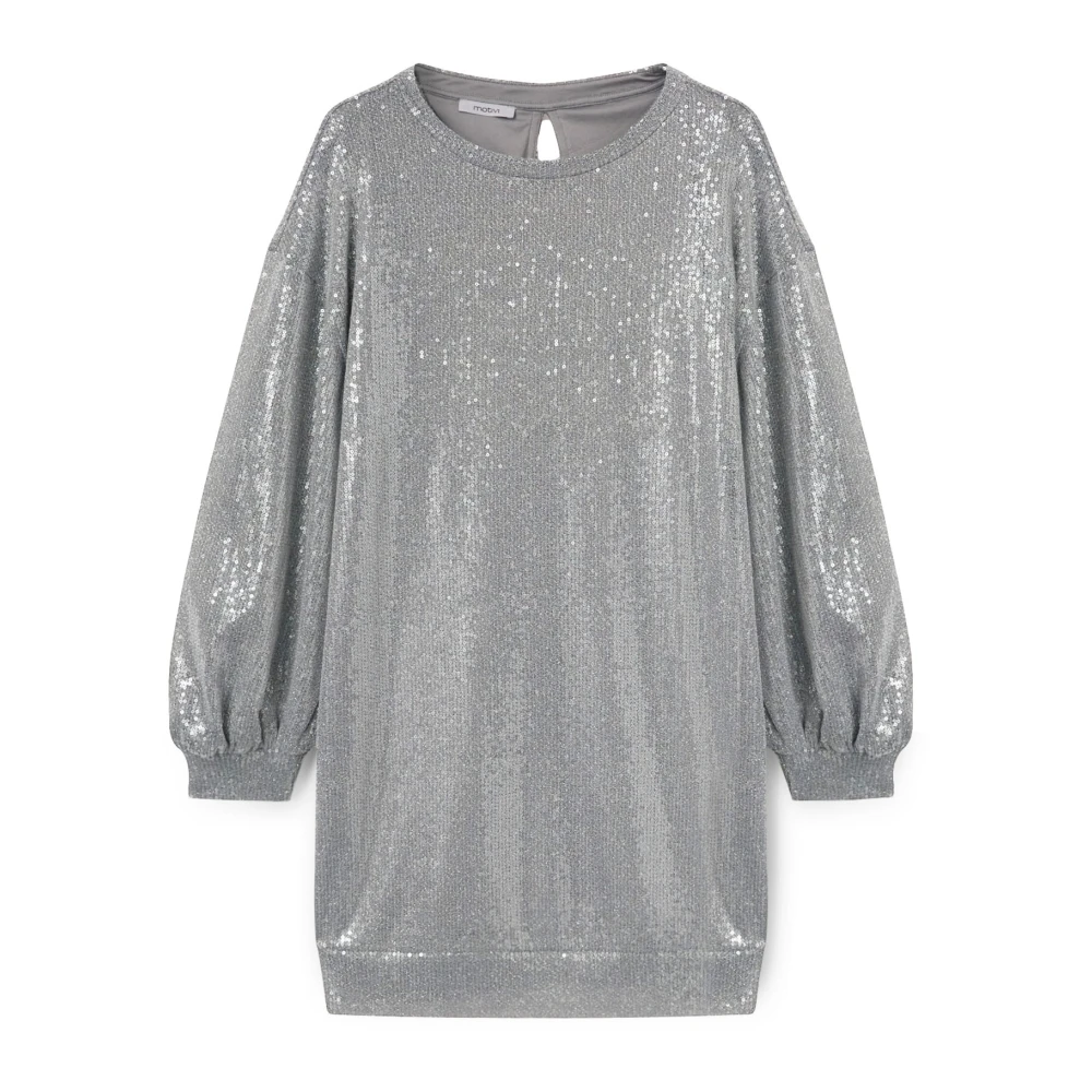 Motivi Sweatjurk met Shiny-Optik Gray Dames