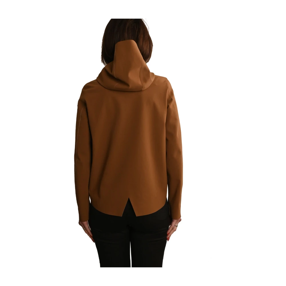 RRD Color Hood Jacket Brown Dames