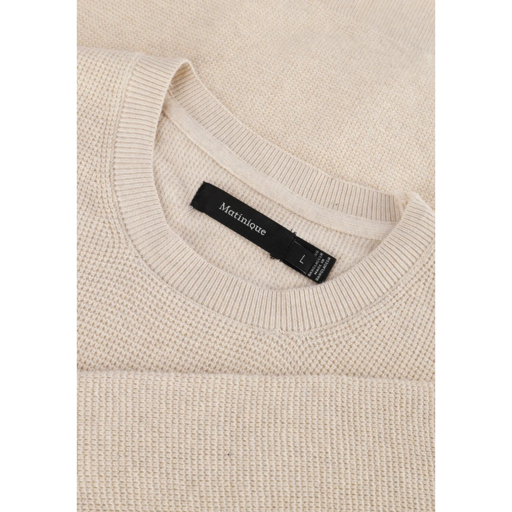 Matinique Beige Trendy Heren Trui Beige Heren