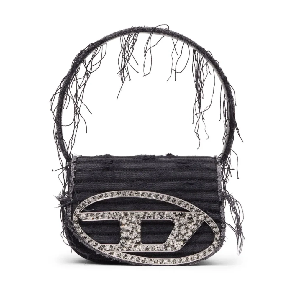 Diesel Canvas Schoudertas Black Dames