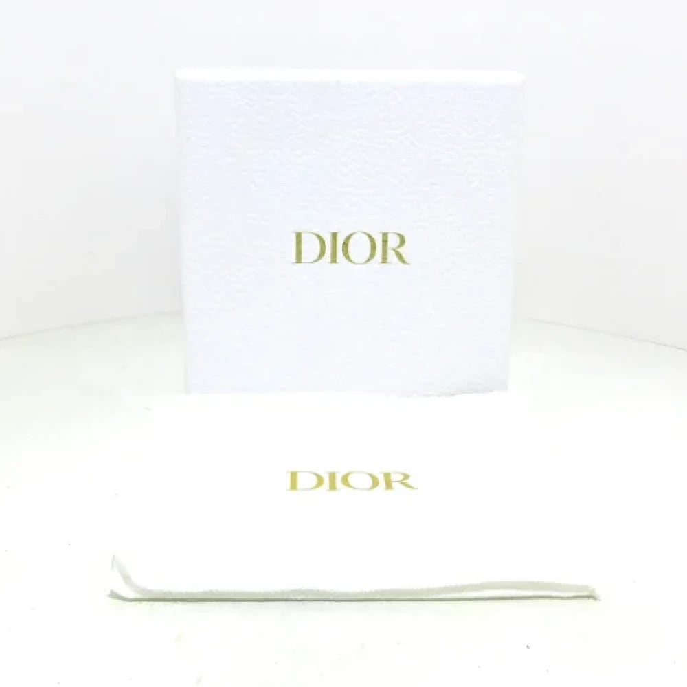 Dior Vintage Pre-owned Leather wallets Blue Dames