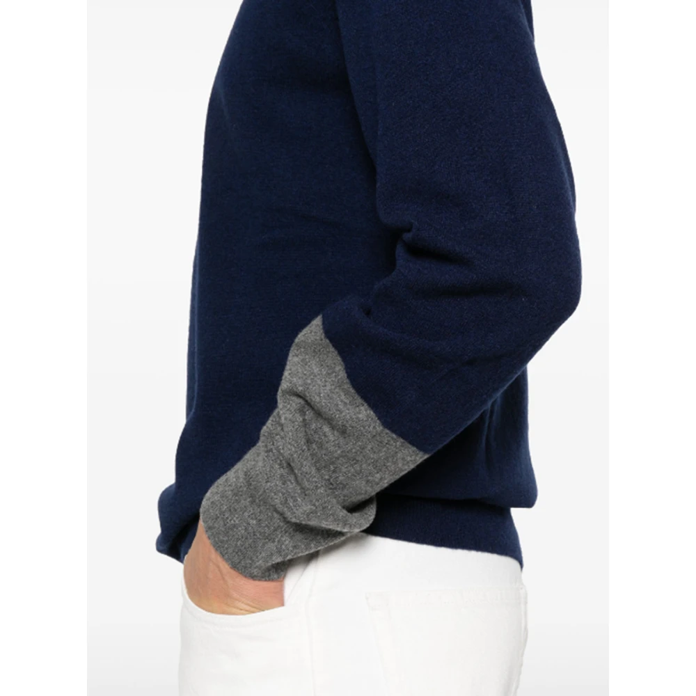 Comme des Garçons Kleur-Blok Trui Blue Heren