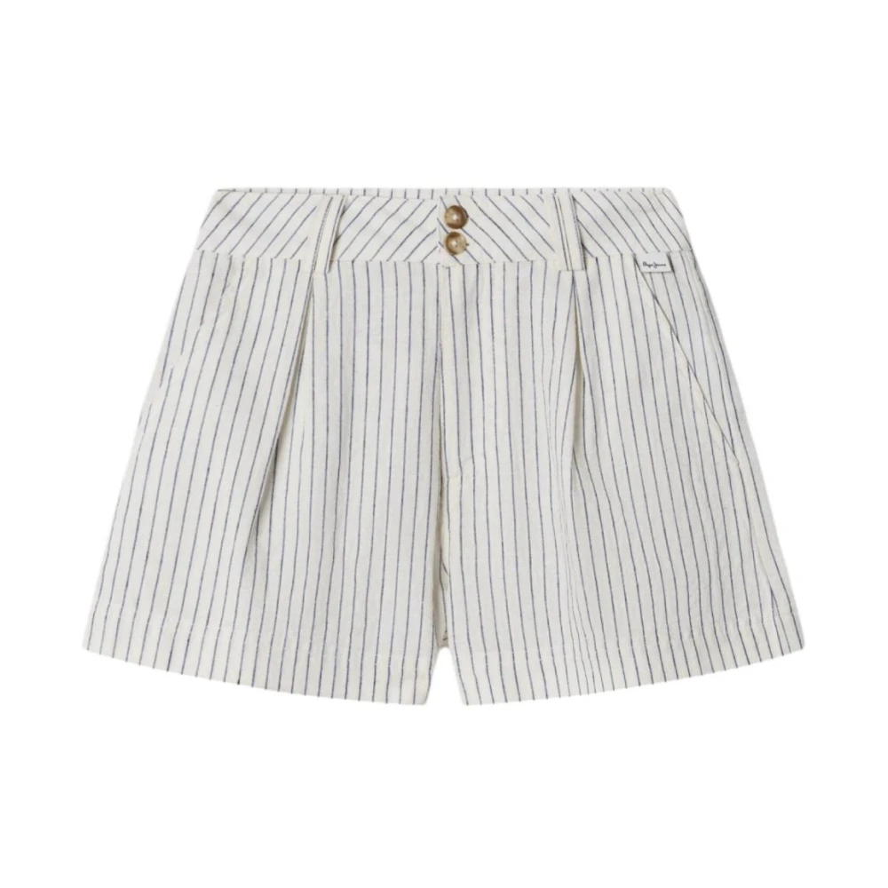 Pepe Jeans Unisex Kids White Izzy Shorts, Shorts, 8 Y, Kids