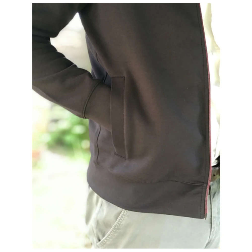 aeronautica militare Ritssluiting Jas Black Heren