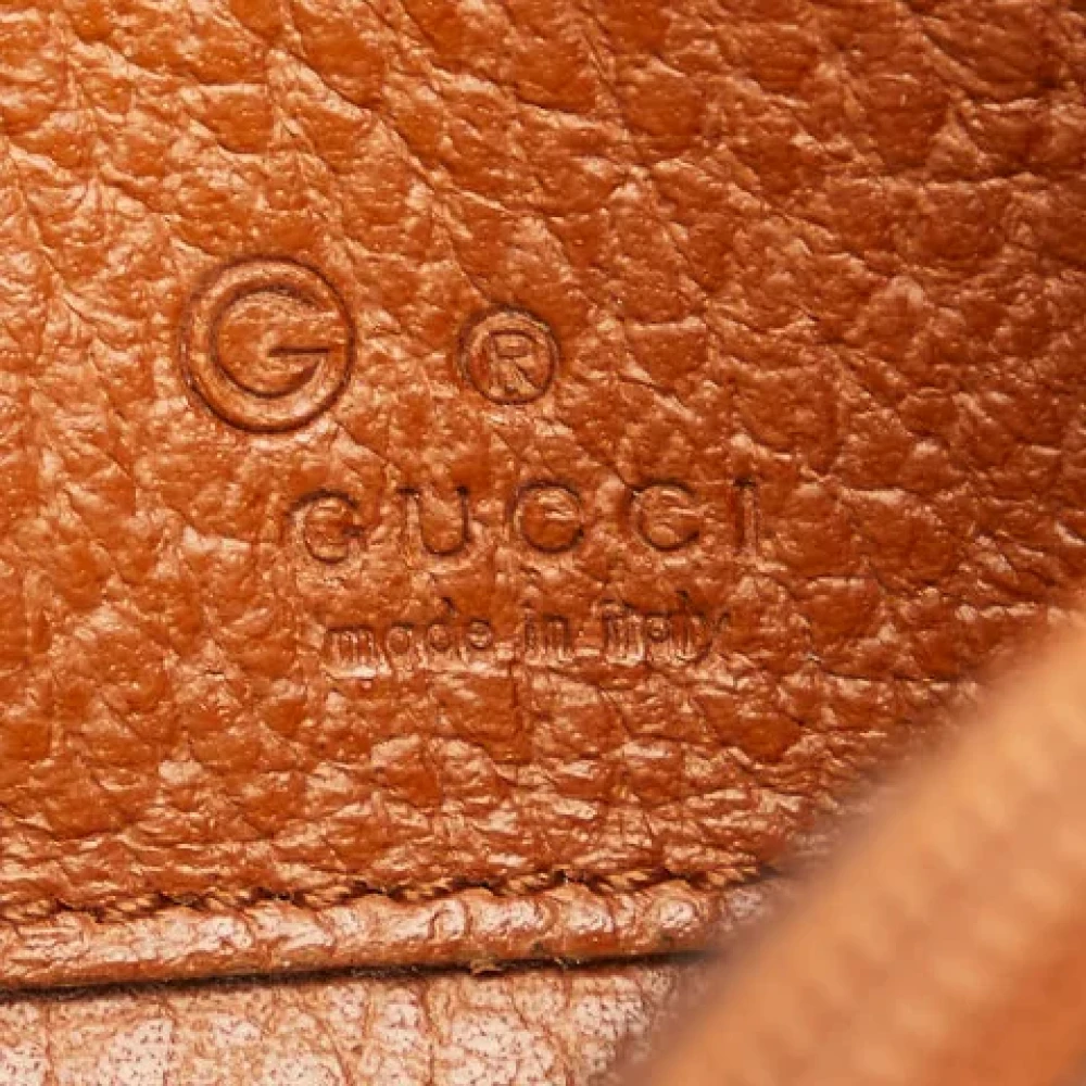 Gucci Vintage Pre-owned Leather wallets Brown Dames