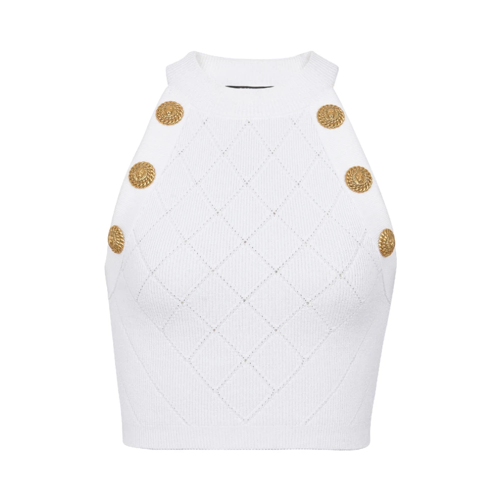 Tops > Sleeveless Tops - - Balmain - Modalova