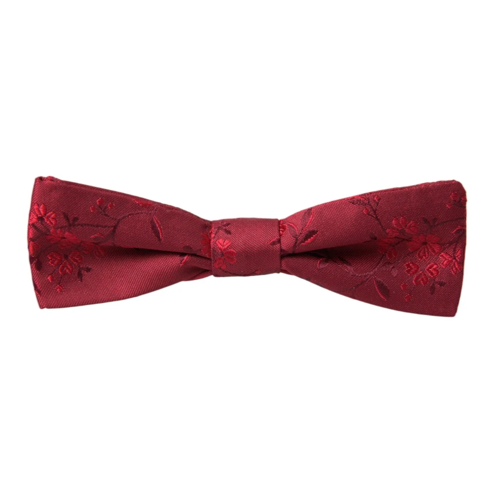 Dolce & Gabbana Rode Verstelbare Hals Strik Red Heren