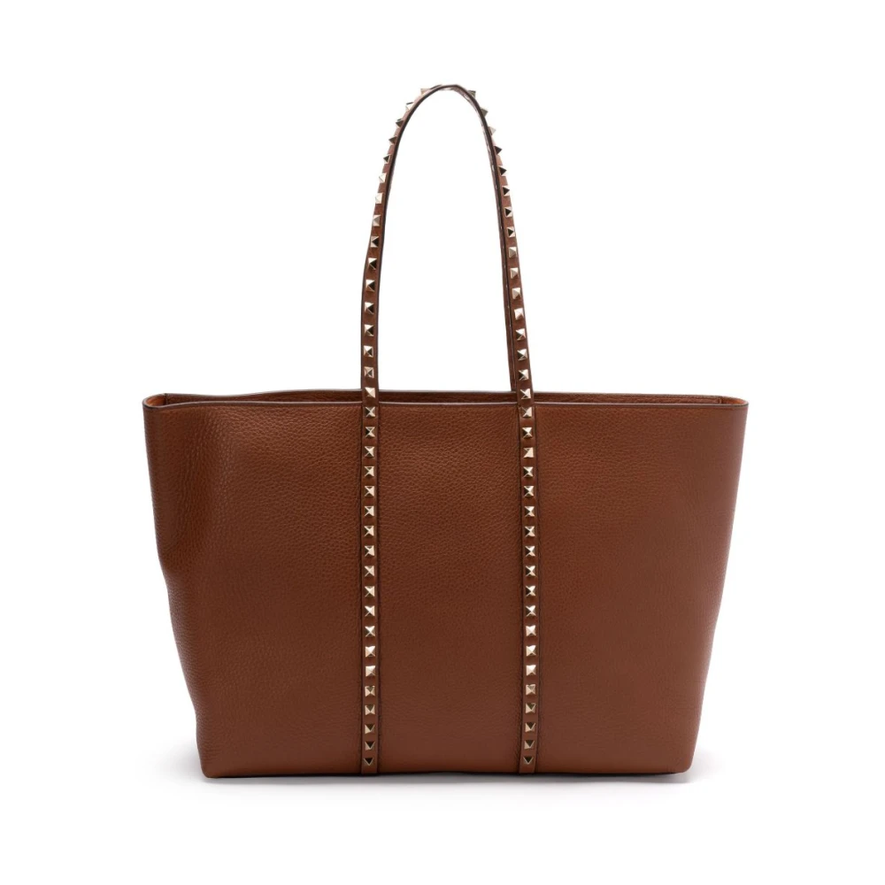 Valentino Garavani Rockstud Tote Tassen Collectie Brown Dames