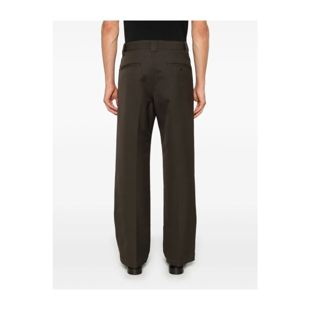 Lemaire Donkerbruine Straight Pants Brown Heren