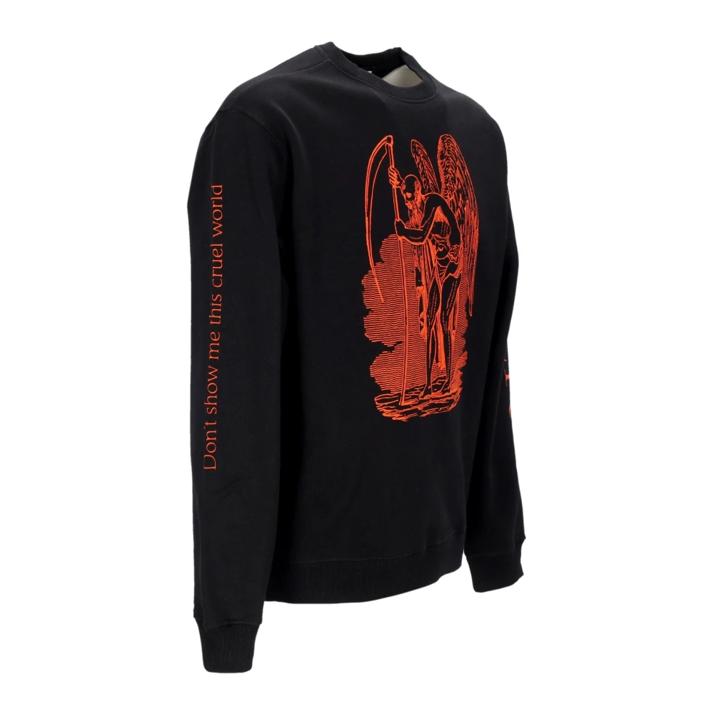 Iuter Zwarte Crewneck Sweatshirt Regular Fit Black Heren