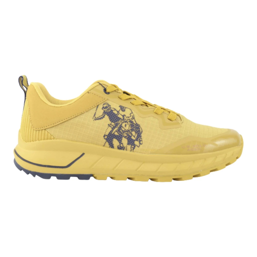 U.s. Polo Assn. Gele hardloopschoenen Seth001 van eco-leer mesh voor heren Yellow Heren
