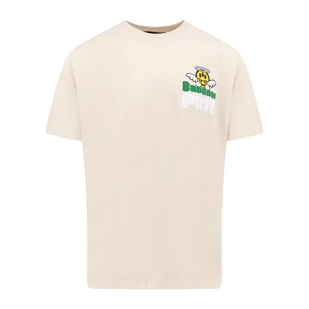 Barrow T-shirt van katoen met logoprint Beige Heren