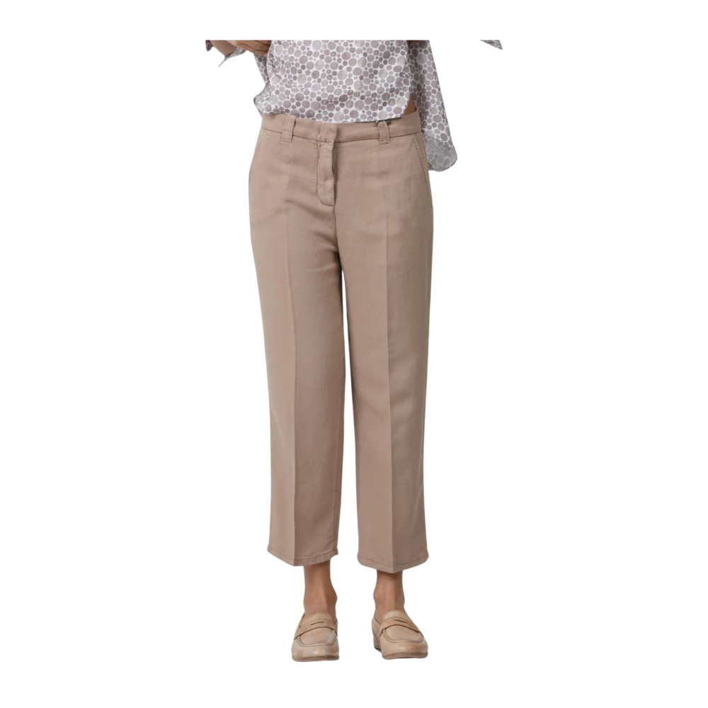 Via Masini 80 Stijlvolle Herenbroek Beige Dames