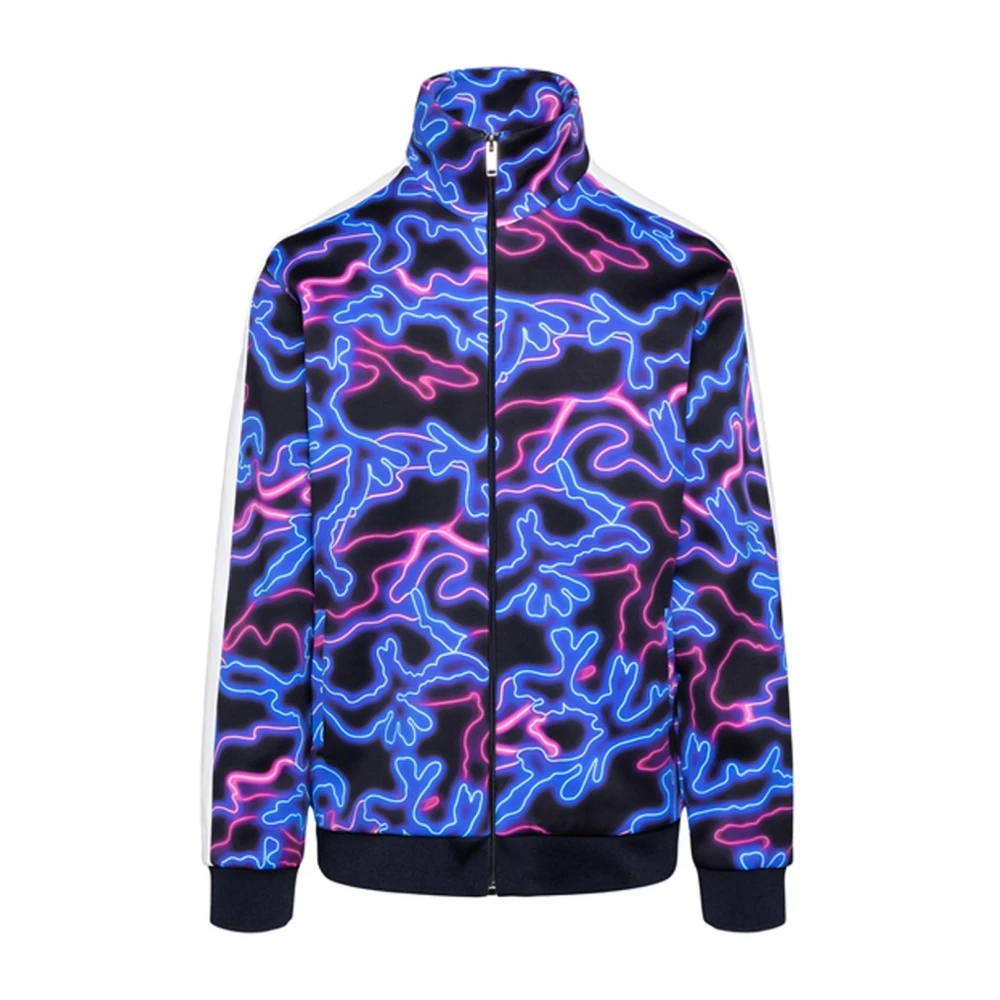 Valentino Men's Blue Sweatshirt Ss24 With Zip Closure