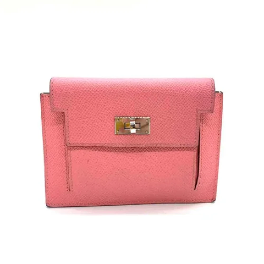 Hermès Vintage Pre-owned Leather wallets Pink Dames