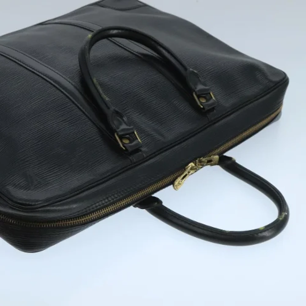 Louis Vuitton Vintage Pre-owned Leather briefcases Black Dames