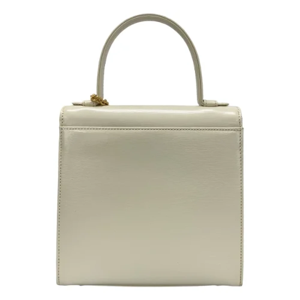 Yves Saint Laurent Vintage Pre-owned Leather handbags Beige Dames
