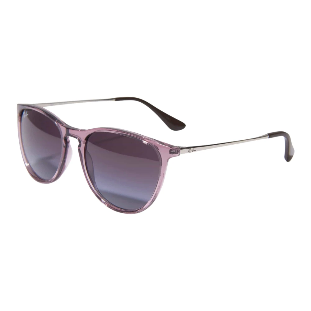 Ray - Ban Grey Kid Rj9060s Junior Erika 71078G Sunglasses Injected Violet Pantos Normal Shaded - Image 6