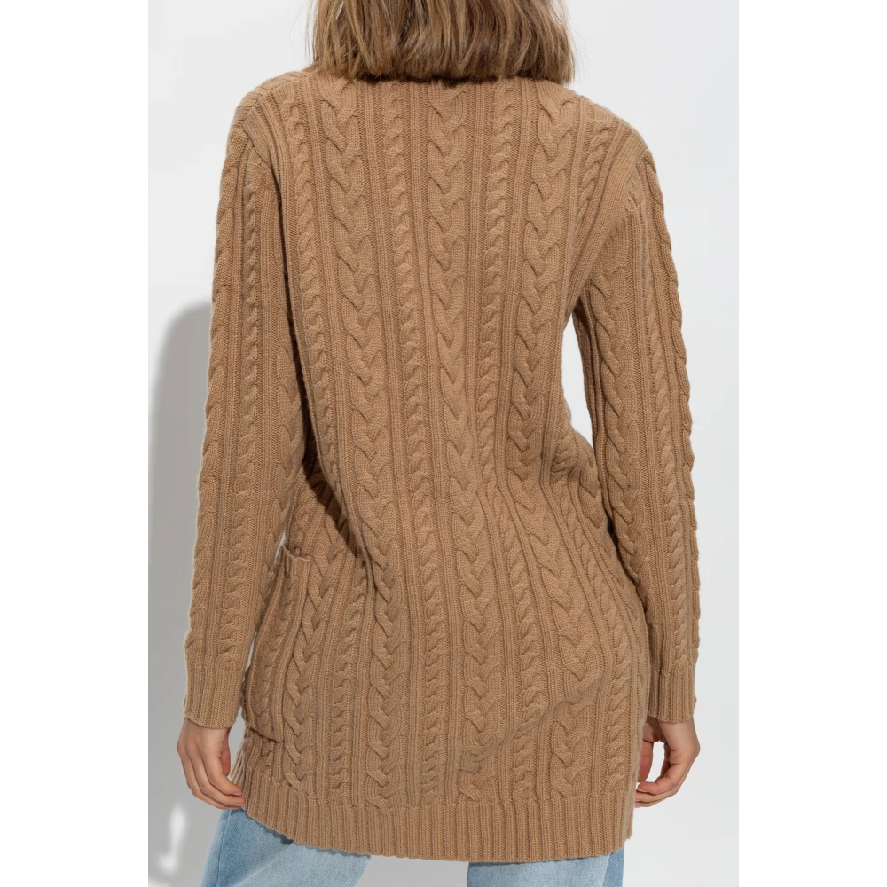 Max Mara Wollen Vest Calotta Beige Dames