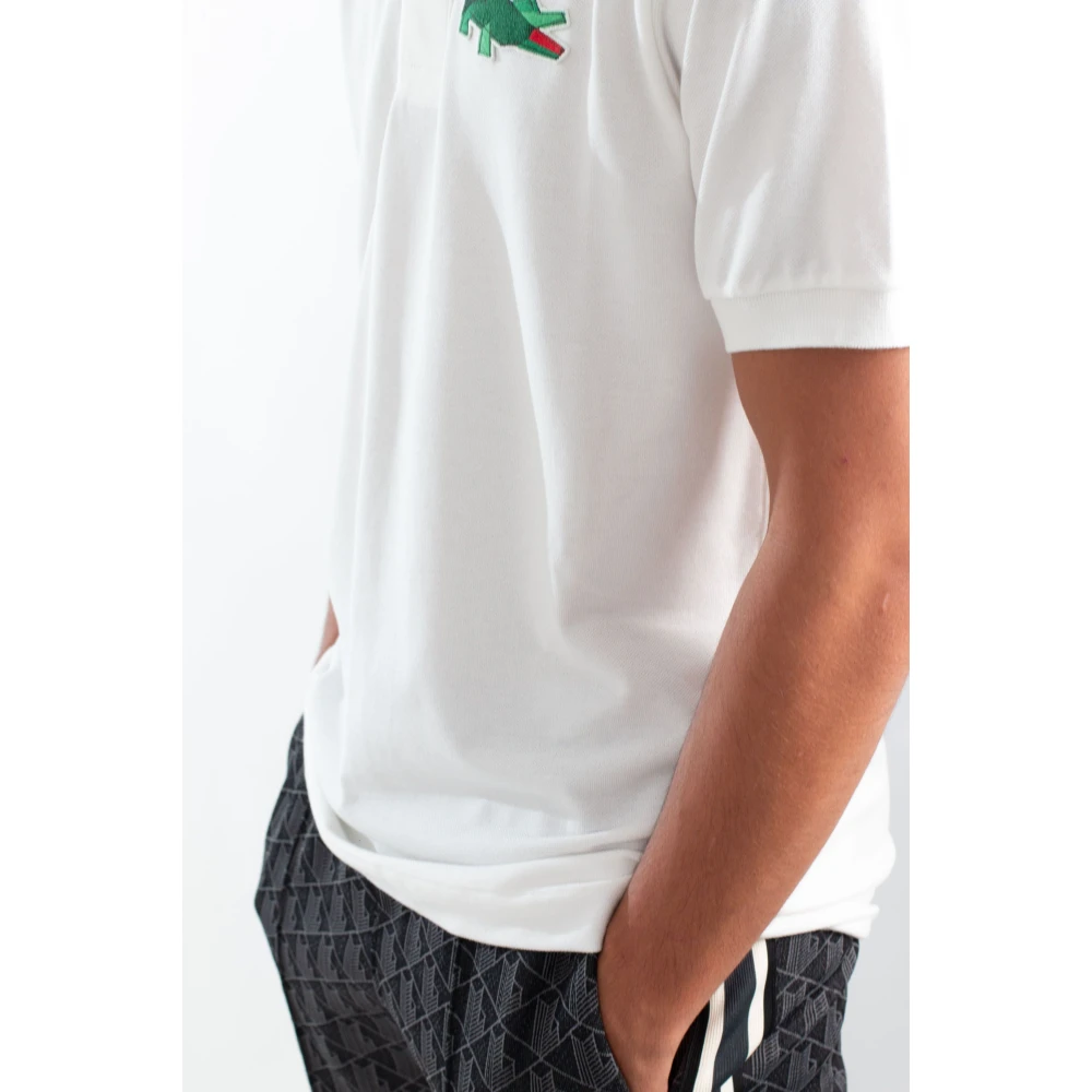 Lacoste Badge Polo Shirt in 70V White Heren