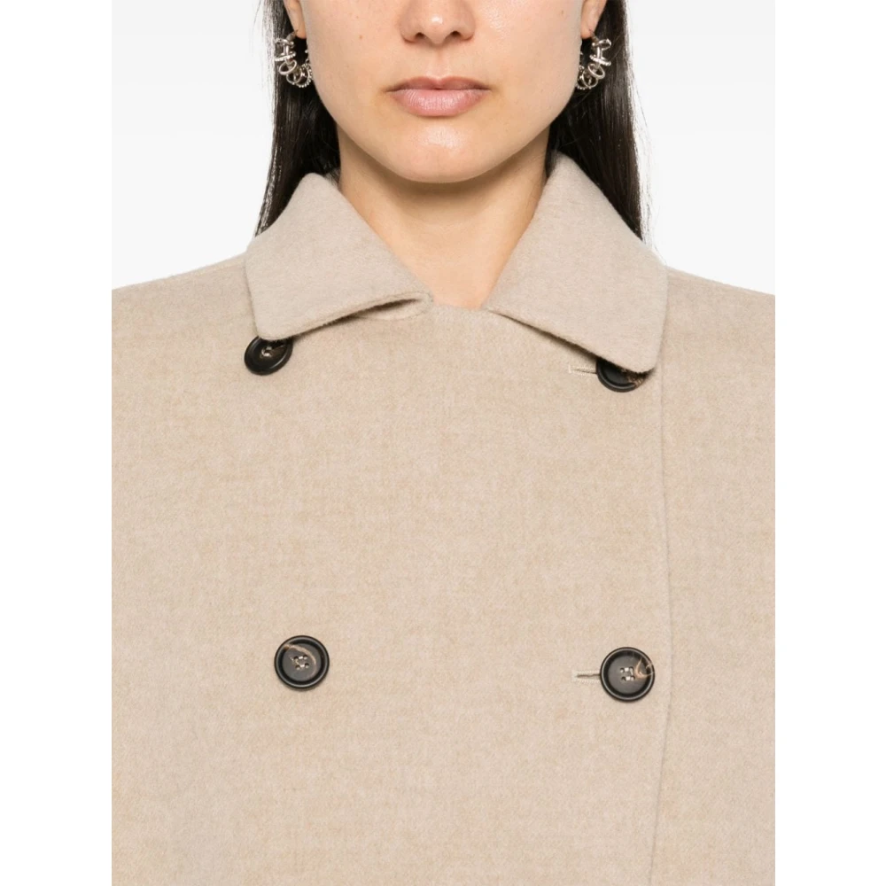BRUNELLO CUCINELLI Beige Jassen & Mantels voor Vrouwen Beige Dames
