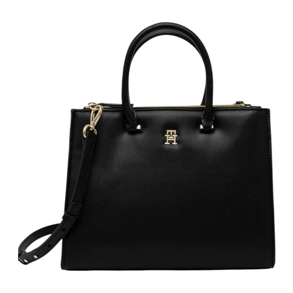 Tommy Hilfiger Lente Zomer Dames Middelgrote Tas Collectie Black Dames