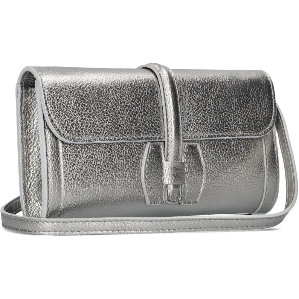 Notre-v Glamoureuze Zilveren Schoudertas Quinn Gray Dames