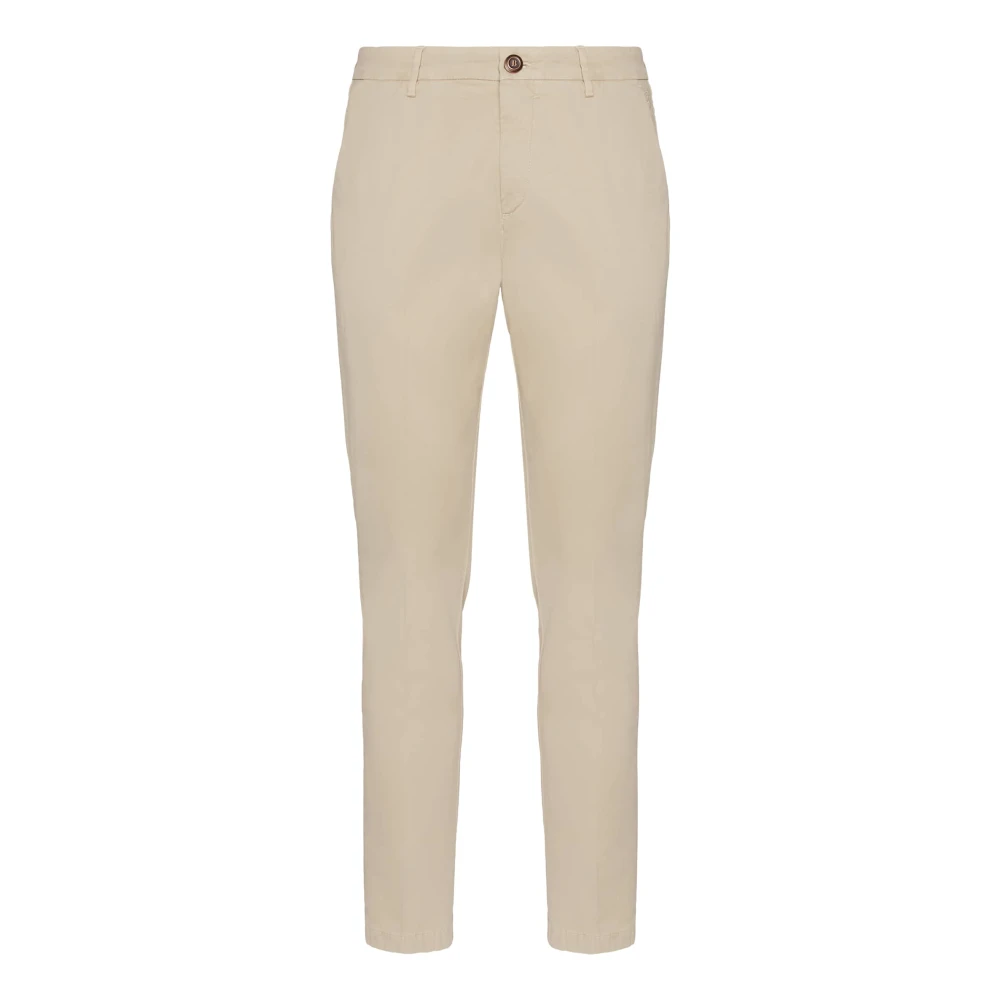 Boggi Milano Uomo Beige - Pantaloni In Cotone Stretch - Trousers - W31