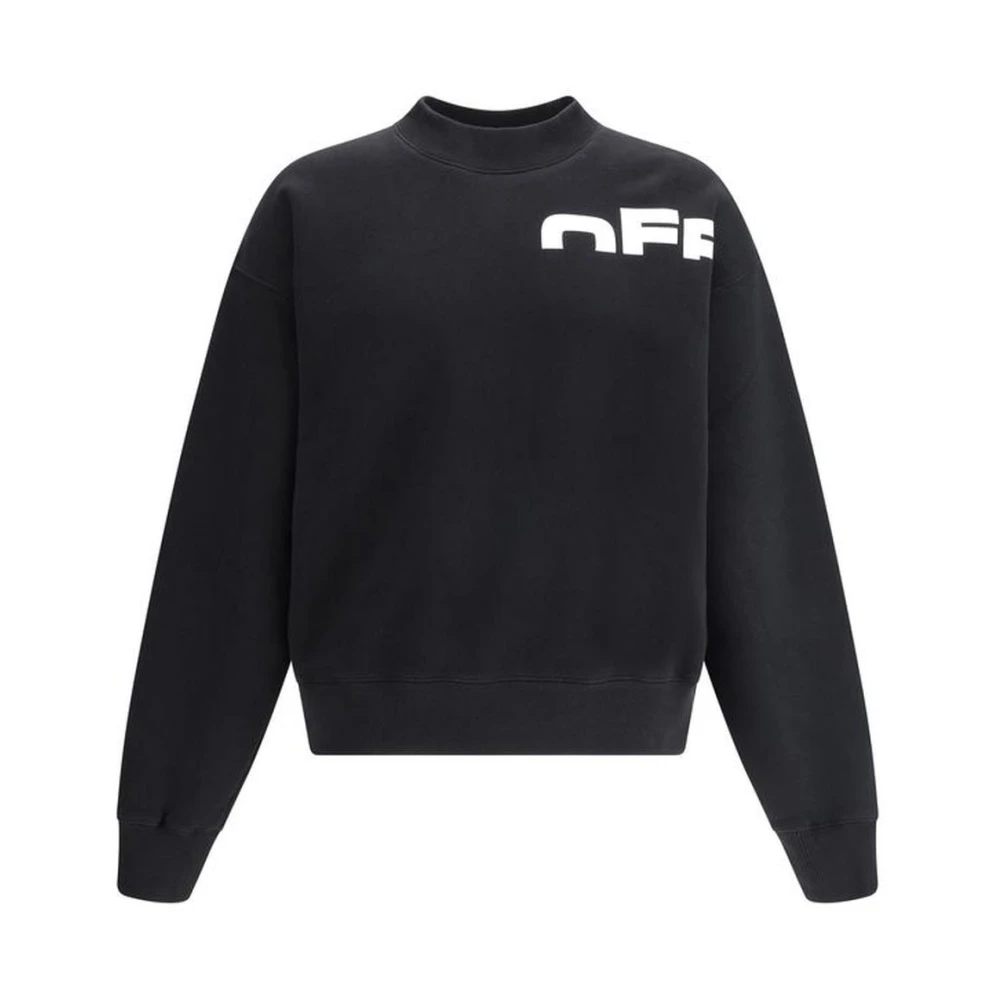 Off White Minimalist Monogram Skate Sweatshirt Black Heren