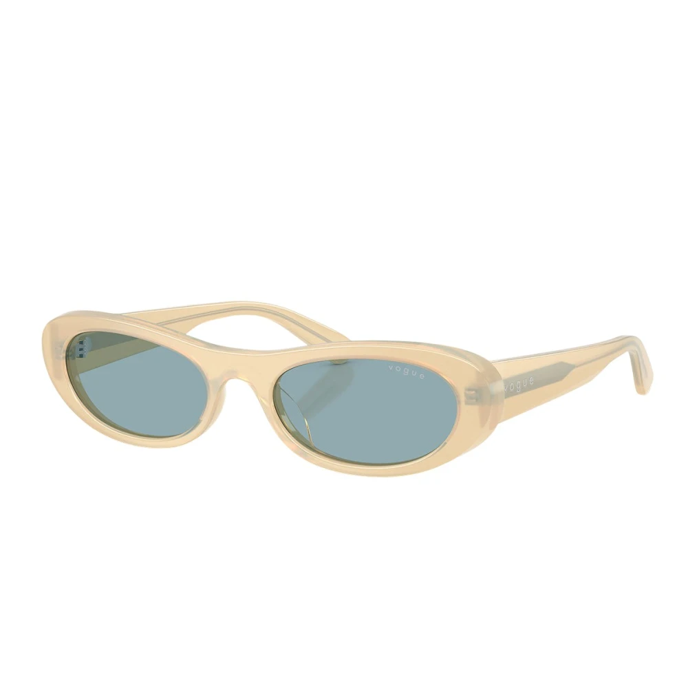 Vogue Unisex Beige Sunglasses, 53 Mm, Oval Sunglasses