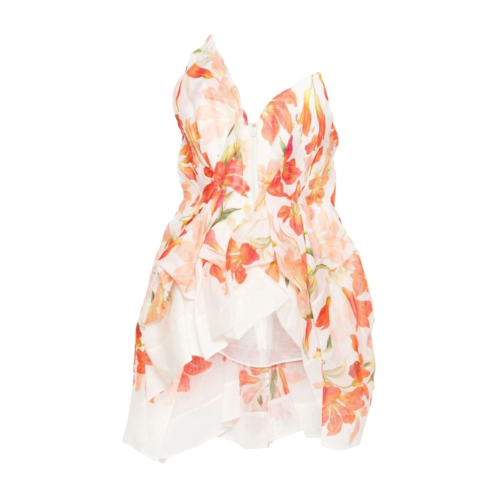 Zimmermann Oranje Bloemen Top Aw24 Multicolor Dames