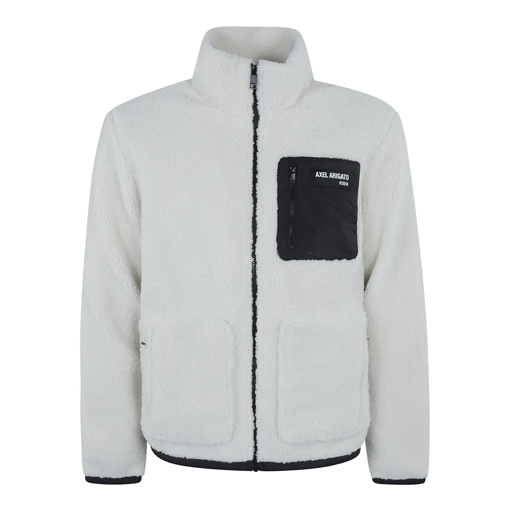 Axel Arigato Beige Fleece Jas voor Mannen Beige Heren