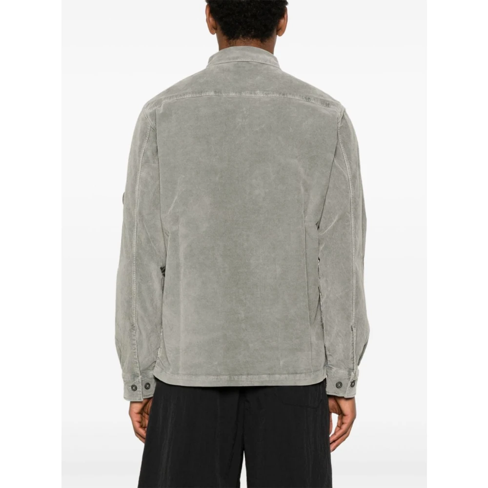 C.P. Company Groene Corduroy Lens Overhemd Green Heren