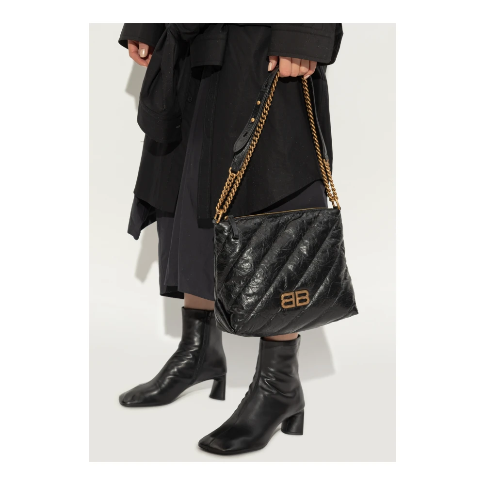 Balenciaga Schoudertas Crush Black Dames